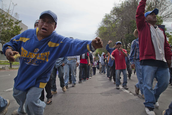 Striking Farm Workers from San Quintin March to the Border